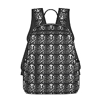 Black And White Cow Print Simple And Lightweight Leisure Backpack, Men'S And Women'S Fashionable Travel Backpack