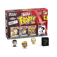 Funko Bitty Pop! : WWE Mini Collectible Toys 4-Pack - Dusty Rhodes, Jerry Lawler, Ricky “The Dragon” Steamboat, & Mystery Chase Figure (Styles May Vary)