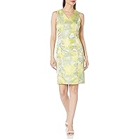 Anne Klein Women's Ridge Crest V-Neck Sheath Dress