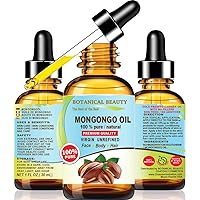 MONGONGO OIL Manketti Seed Oil 100% Pure Natural Virgin Unrefined Cold-pressed carrier oil 1 Fl oz 30 ml For Face, Skin, Body, Hair, Lip, Nails, Rich in vitamins E