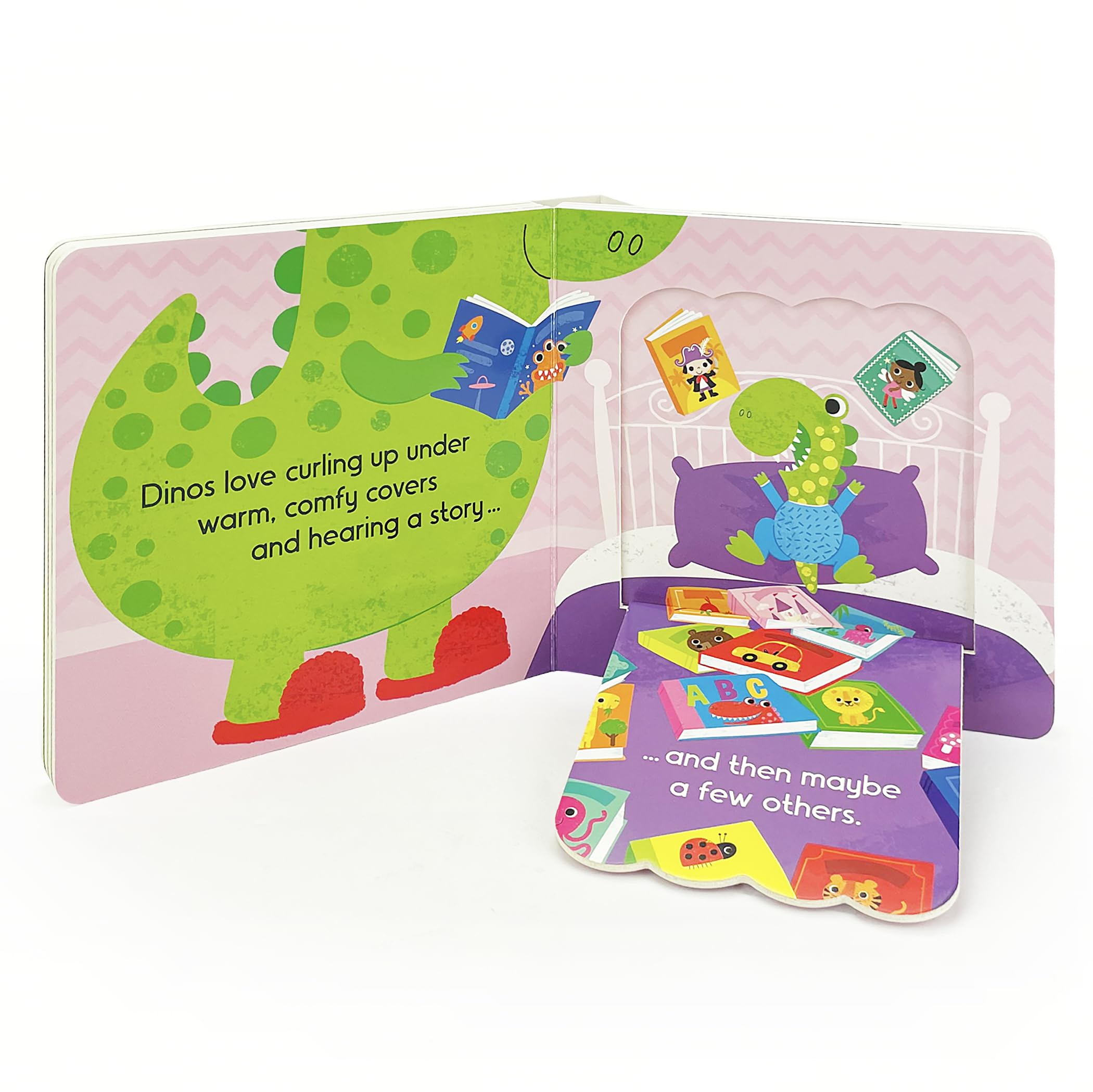 Dinos Love Pajamas - A Lift-a-Flap Dinosaur Bedtime Board Book for Babies and Toddlers; A Going to Bed Goodnight Kids Book