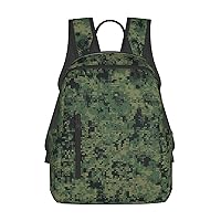 Laptop Backpack 14.7 Inch with Compartment Digital Camouflage Laptop Bag Lightweight Casual Daypack for Travel