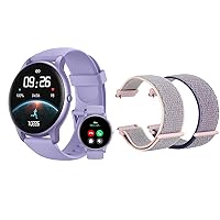 Parsonver PS01PU Smart Watch with Bluetooth Call Bundle with PSWB1G 22mm Watch Band