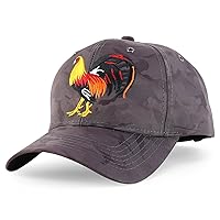 Trendy Apparel Shop Cock Fight Chicken Nyon Camo Baseball Cap