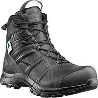 Haix Black Eagle Safety 55 Mid, Side-Zip, Mens Boots, Black,