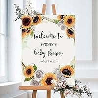 Personalized Baby Shower Sign - Baby Shower Welcome Sign - Custom Baby Shower Party Decoration - Baby Shower Signs - Floral Baby Shower Sign - Girl Baby Shower Poster Pink Watercolor
