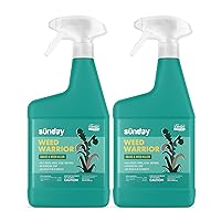 Weed Warrior, 32oz, 2 Pack - Grass & Weed Killer - Organic, Ready-to-Use Weed Killer Spray - Herbicide Spot Treatment - Kills Weeds, Grass, Algae and Moss