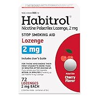 Nicotine Lozenges 2 mg Cherry Flavor – 72 Count – Stop Smoking Aid – Reduce Cravings and Withdrawal Symptoms
