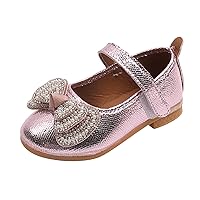 Summer And Autumn Fashion Girls Casual Shoes Solid Color Bow Pearl Hook Loop Flat Lightweight Bog Herringbone Boots