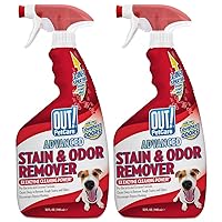 OUT! PetCare Advanced Stain and Odor Remover | Pro-Bacteria and Enzyme Formula for Tough Stains and Odor | 32 oz (Pack of 2)