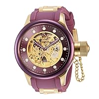Invicta Men's Pro Diver 51.5mm Silicone, Stainless Steel Automatic Watch, Gold (Model: 40749)