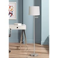 360 Lighting Modern Swing Arm Floor Lamp Standing 60 1/2