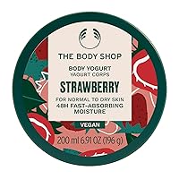 The Body Shop Strawberry Body Yogurt – Instantly Absorbing Hydration from Head to Toe – For Normal to Dry Skin – Vegan – 6.91 oz