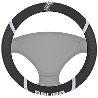 FANMATS 14891 NBA San Antonio Spurs Polyester Steering Wheel Cover , 15