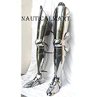 Medieval Leg Combat Armor Set, Plate Legs, Cuisses with Poleyns and Greaves