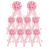 Big Car Pull Bows for Gifts Christmas Wrapping Bows and Ribbons for Present Gift Basket A1-10pcs-Love Pink