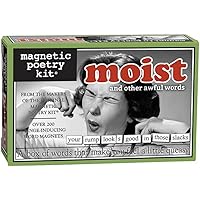 Magnetic Poetry - Moist Kit - Uncomfortable Words for Your Refrigerator - Write Poems and Letters on The Fridge - Made in The USA