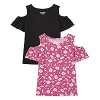 The Children's Place Girls Short Sleeve Cold Shoulder Fashion Top