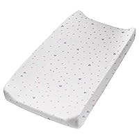 HonestBaby Organic Cotton Changing Pad Cover, Love dot, One Size
