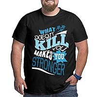 Man's Plus Size T Shirt Loose Crew Neck Cotton Short Sleeve T-Shirts