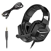 Jeecoo J20 Gaming Headset for PS4 New Xbox One, Stereo Over-Ear Headphones with Mic for PC Computer Mac Laptop Nintendo Switch Games