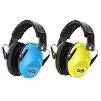 Dr.meter Hearing Protection Ear Muffs, Blue+Yellow