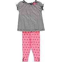 Carter Baby/Girls' 2 Piece Striped Pants Set Navy/Pink