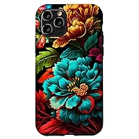iPhone 11 Pro Bold Vibrant Vintage Flowers Case