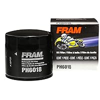 FRAM Extra Guard PH6018 Motorcycle Replacement Oil Filter, Fits Select Aprilia, Artic Cat, Kymco, and Suzuki Models