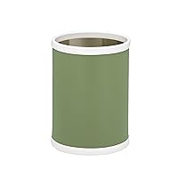 Kraftware Fun Colors Round Wastebasket, 11”, Mist Green
