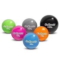 GoSports Plyometric Weighted Balls for Baseball & Softball Training 6 Pack - Variable Weight Balls to Improve Power and Mechanics, Choose Your Set
