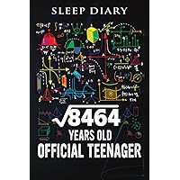 Sleep Diary :Square Root Of 8464 92 Years Old Official Birthday: Sleep Log And Insomnia Activity Tracker Book Journal Diary Logbook to Monitor Track ... & Flexible For Adults Men & Women,Birthda
