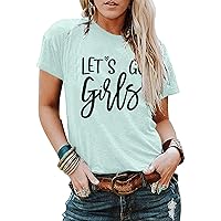Lets Go Girls Shirt Women Concert Outfit Country Music Tshirt Bridal Bachelorette Party Shirt Girls Trip Vacation Tee Top