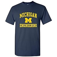 Michigan Wolverines Arch Logo Departments, College T Shirt, Team Color