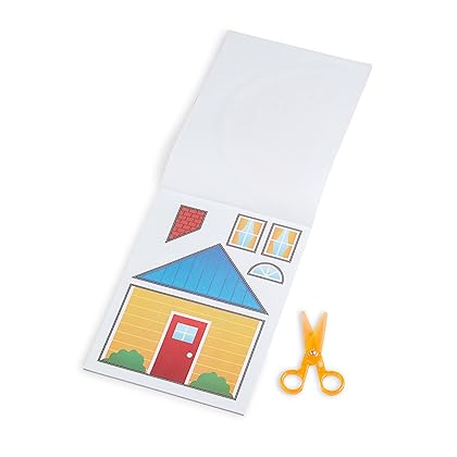 Melissa & Doug Scissor Skills Activity Book With Pair of Child-Safe Scissors (20 Pages)