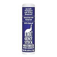 EMUgency All Purpose Moisturizing Pocket Stick - 0.25 Ounce - Helps Relieve Chapped, Cracked, and Split Lips and Skin
