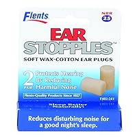 Flents By Apothecary Products, Inc. Flents Ear Stopples Soft Wax-cotton Ear Plugs, 2-Count (Pack of 6)