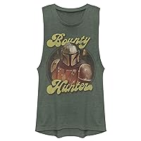 STAR WARS Junior's The Mandalorian Character Entourage Festival Muscle Tee