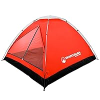 2 Person Camping Tent with Rain Fly and Carrying Bag - Water-Resistant Outdoor Tent for Backpacking, Hiking, or Festivals by Wakeman Outdoors