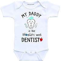 My dad is a Dentist Baby Clothes Daddy Worlds Best Dentist Baby Onsie