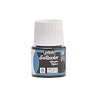 Pebeo Setacolor Opaque Fabric Paint 45-Milliliter Bottle, Black Lake