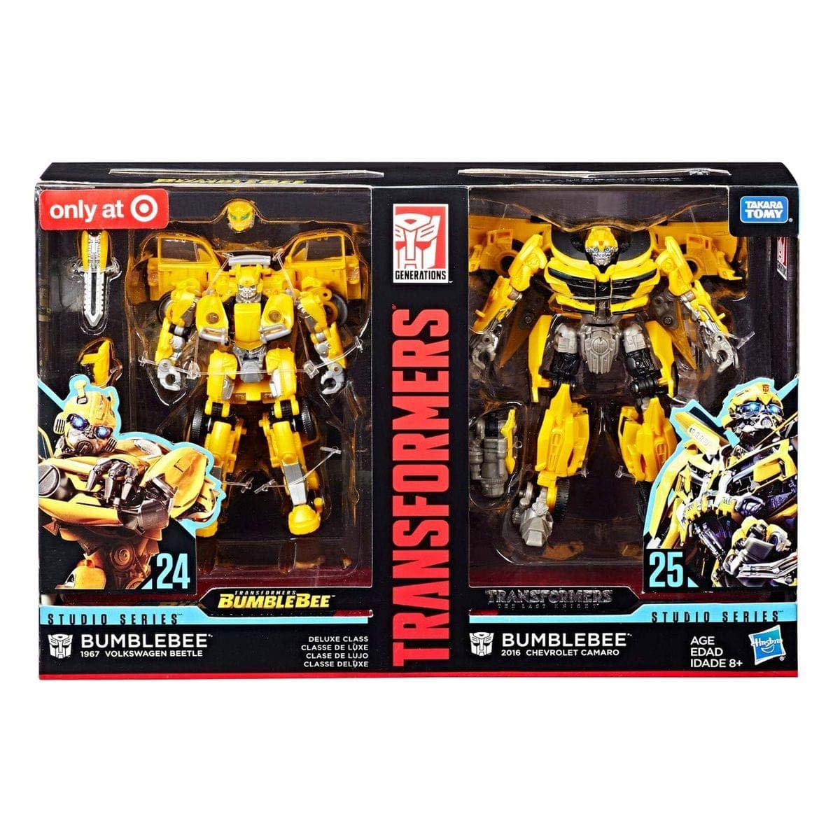 Mua Transformers Studio Series 24 and 25 Deluxe Class Bumblebee 2-pack  Including 1967 Volkswagen Beetle Bumblebee Movie Version and 2016 Chevrolet  Camaro The Last Knight Movie Version trên Amazon Mỹ chính hãng 2023 |  Giaonhan247