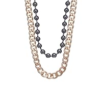 Steve Madden Mixed Chain Collar Necklace