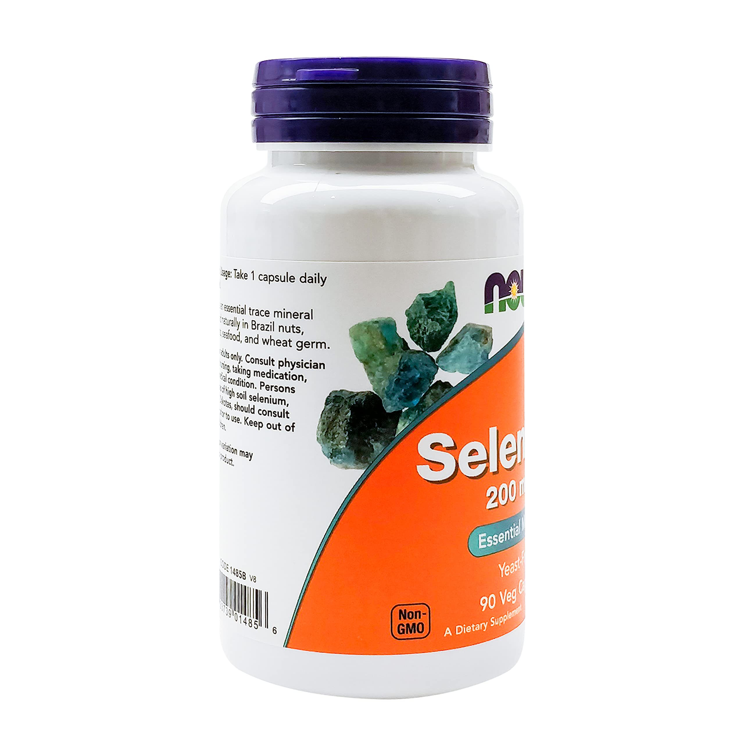 NOW Supplements, Selenium (L-Selenomethionine) 200 mcg, Essential Mineral*, 90 Veg Capsules (Pack of 2)