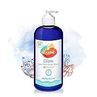 Glow Sea Plant Body Wash, Sea Mist Essential Oil Scent, 16 Fl Oz, All Natural Moisturizing, Vegan Wash for Women, Men and Kids
