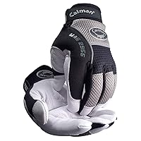 Caiman MAG, Multi-Activity Glove, Padded Goat Grain Leather Palm, AirMesh Back, Reflective Neoprene Knuckles, White, X-Large (2955-6)