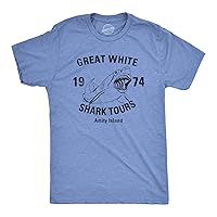 Great White Shark Tours T-Shirt Vintage Movie Boating Shirts Fishing Tees