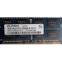 EBJ41UF8BCS0-DJ-F 4GB NOTEBOOK SODIMM DDR3 PC10600(1333) UNBUF 1.5v 2RX8 204P 512MX64 256mX8