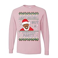 Ain't Nothing But A Christmas Party Rapper Ugly Christmas Mens Long Sleeves