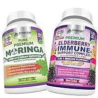FRESH HEALTHCARE Moringa and Elderberry Immune Support Complex - Bundle